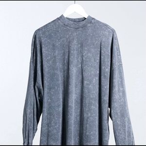 new • asos design long sleeve acid wash t-shirt